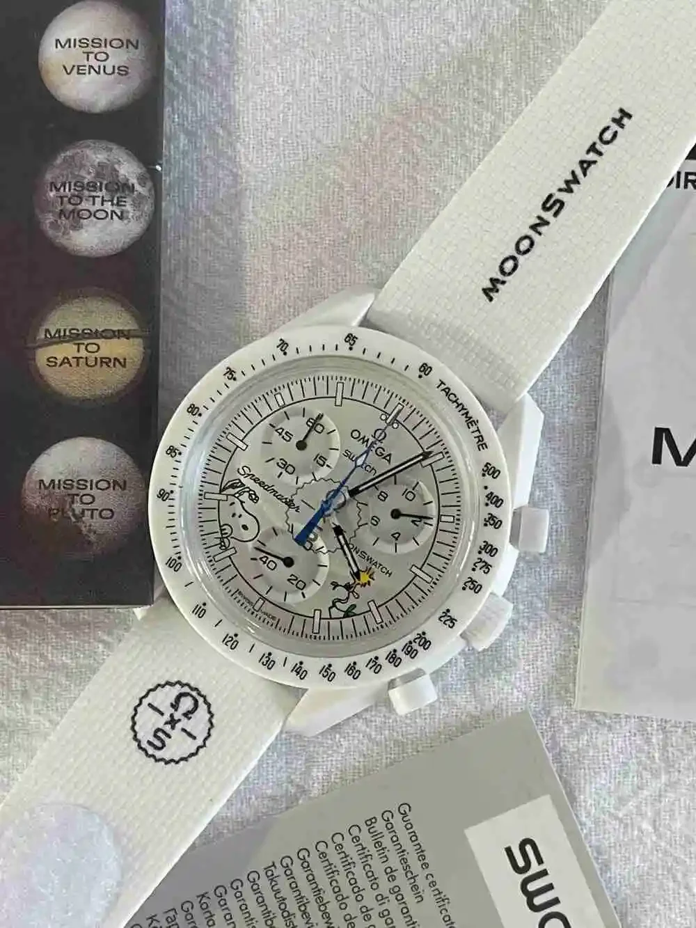 NWT Swatch x Omega Bioceramic MoonSwatch Mission to the Moonphase Watch White